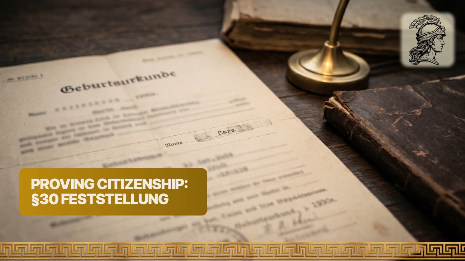 Multi-generation chain of German birth and marriage certificates assembled for a §30 StAG citizenship determination